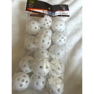 Club Champ Durable Golf Soft Polymer Limited Flight 15 Plastic Practice Balls